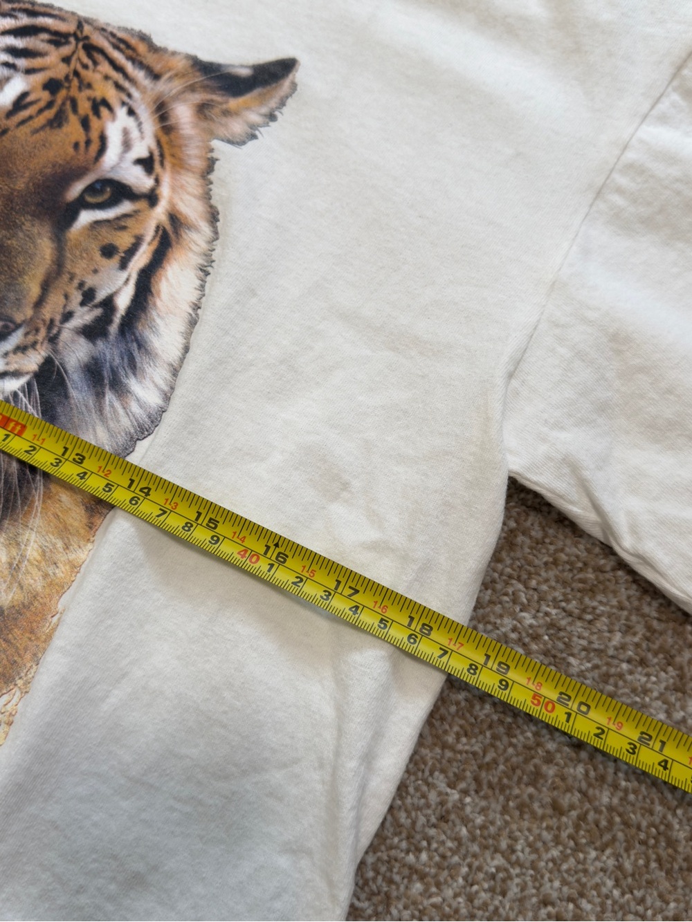 4/$20 100% Cotton Tiger Graphic Tee Y2K Grunge Streetwear Safari Aesthetic M - Picture 5 of 7